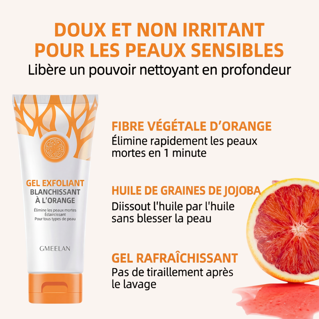 Gel Exfoliant à l’Orange